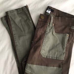 Olive Green PatchWork Pant size 27